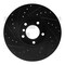 Dynamic Friction Co BRAKE ROTOR DRILLED AND SLOTTED BLACK 633-31089R - alternate 2